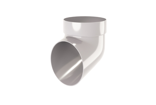 Колено сливное ПВХ стандарт белое GL 