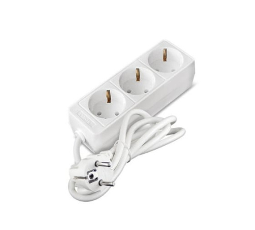 Удлинитель бытовой 3500 Вт с заземлением 3 гнезда ПВС 3м ТМ Союз 