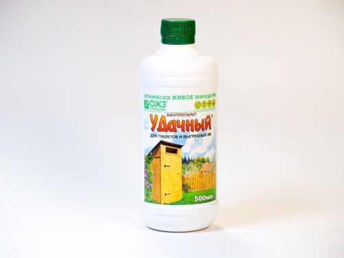 Биопрепарат для туалетов и выгребных ям 0,5л жидкий Удачный 