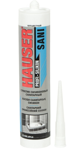 Герметик силиконовый санитарный бесцветный HAUSER SANI 260мл