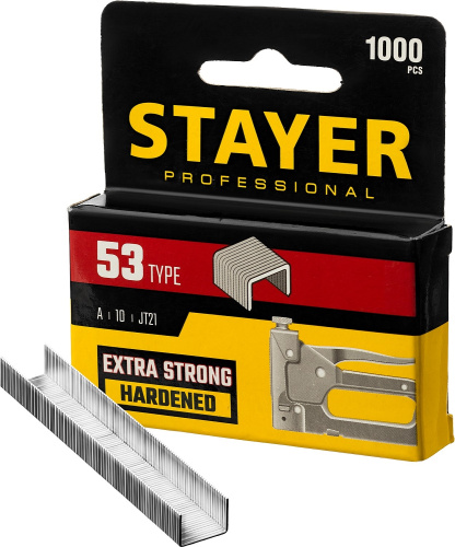 Скобы для степлера узкие 6 мм тип 53, 1000 шт STAYER