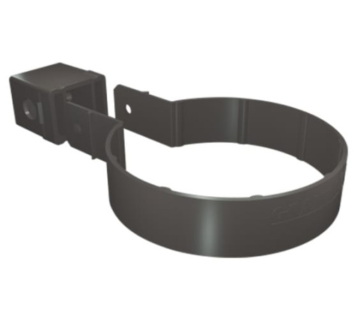 Хомут трубы ПВХ Kliker Premium графит GL 