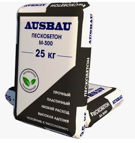 Смесь штукатурно-кладочная ПЦС-М300 (ПЕСКОБЕТОН) AUSBAU 25кг