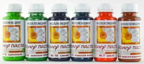 Колер паста ИЖ коллекция 21 черный 0,1л бутылка ПЭТ