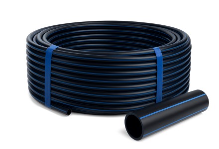 Труба ПНД чёрная питьевая 32*2,0мм ПЭ-100 SDR-17 (10 атм) бухта 50м Политэк