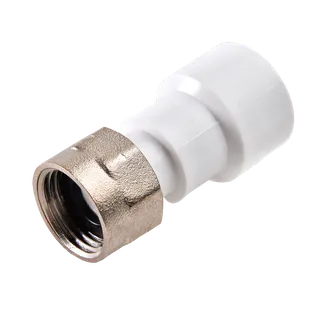 Муфта полипропиленовая  с накидной гайкой Дн20*1/2" ВР РВК