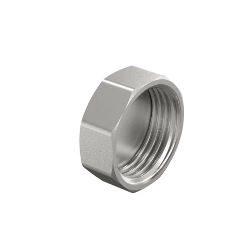 Заглушка латунь никель на трубу DN20 3/4" ВР LD