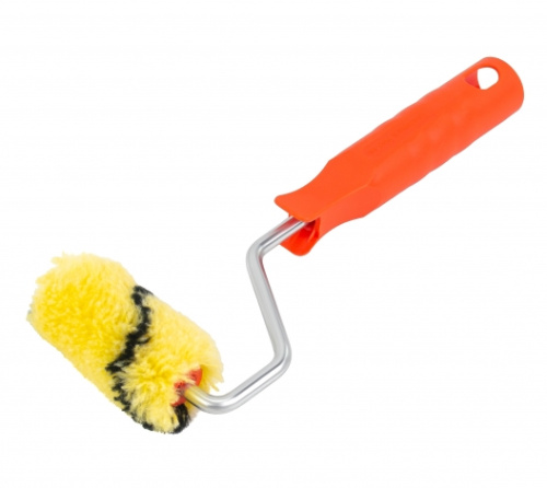 Мини-валик 1"Black Edition mini" 60мм д15мм бюгель 6мм ворс 11мм полиак.тигр ручка станд.mini DECOR