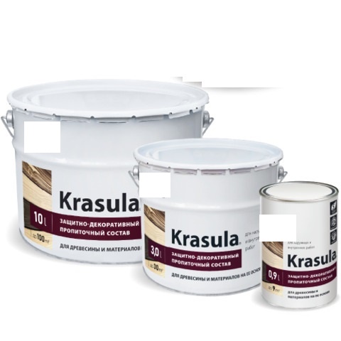 Защитно-декоративный состав Krasula орех Норт 0,9 л 