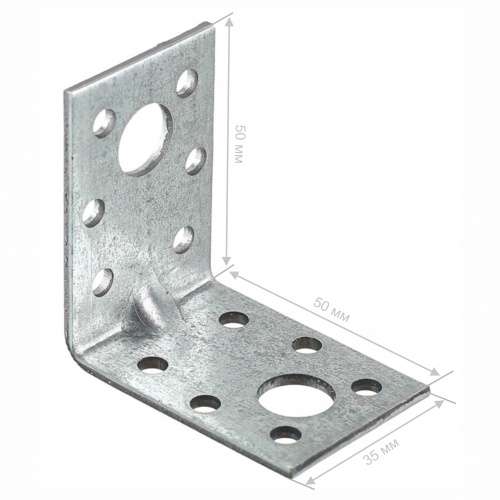 Уголок крепежный усилен. 50*50*35*2 (шт)