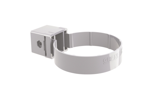 Хомут трубы ПВХ Kliker Premium белый GL 