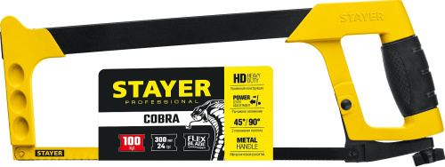 Ножовка по металлу 300мм 100кгс STAYER COBRA