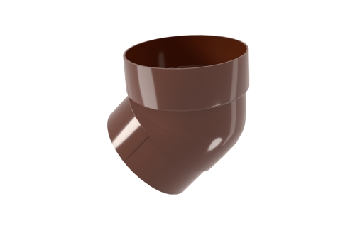 Колено трубы ПВХ стандарт шоколад 45 град. GL  