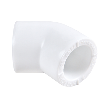 Угольник полипропиленовый белый Дн32*45° РВК