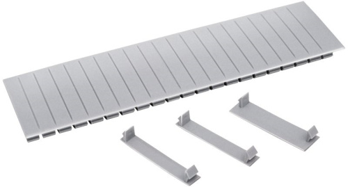 Заглушка 12 модулей серая IEK ВИА