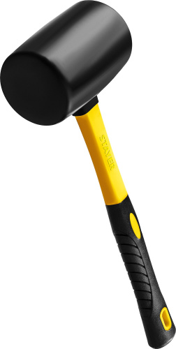 Киянка чёрная резиновая 900г с фиберглассовой рукояткой STAYER