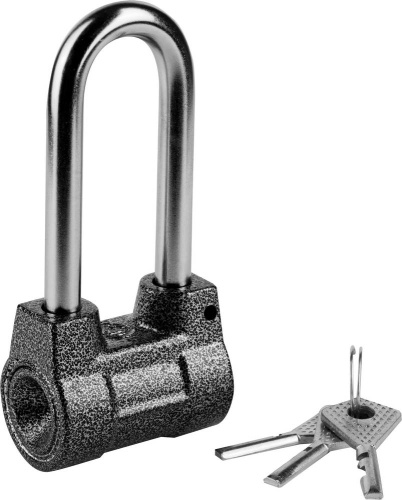 Замок навесной 57мм дисковый механизм секрета удлиненная дужка ВС2-4А-01 ЧАЗ