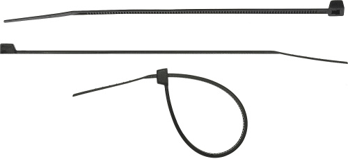 Хомуты-стяжки черные 3.6*300 мм СИБИН (уп.100шт)