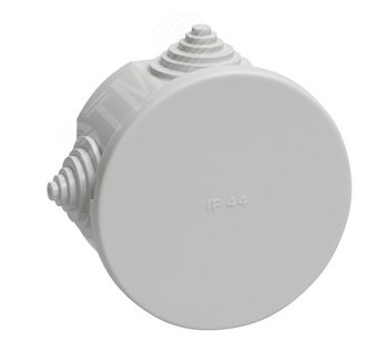 Коробка распределительная круглая 75х40мм открытая установка IP44 КМ41237 IEK