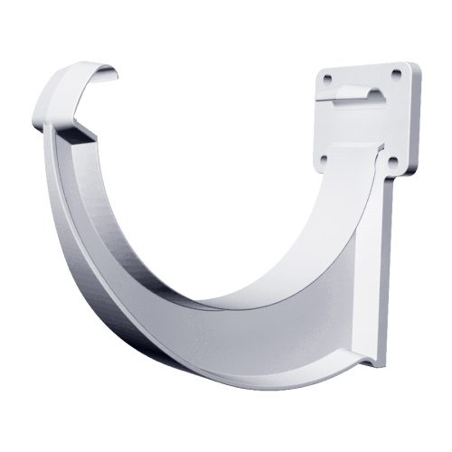 Кронштейн желоба ПВХ стандарт белый GL 