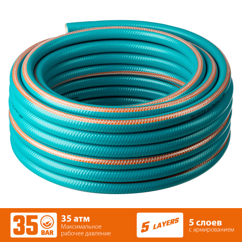 Шланг поливочный сверхпрочный арм. пятислойный 1/2" 20м, 35атм. GRINDA PROline EXPERT 5 