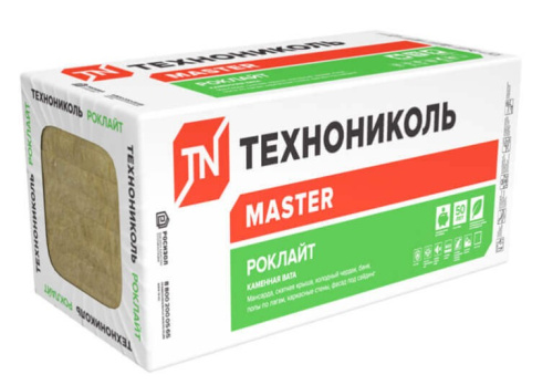 Утеплитель РОКЛАЙТ 1200*600*50мм (уп-8шт; 0,288м3; 5,76м2) 35кг/м3 ТехноНИКОЛЬ 