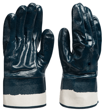 Перчатки нитриловые манжета, полный облив синие р. 10,5 ВИА