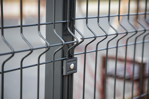 Забор 3D ф 3,0мм 2,03*2,50м RAL7024 (темно-серый) полим.порошк.покрытие яч. 200*55 GARDIS