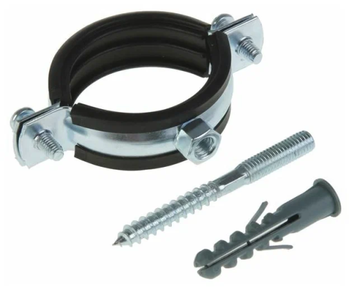 Хомут с р/прокладкой Ду106-115 М8 в комплекте