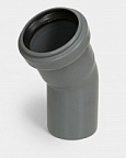 Отвод канализационный D50х30° СТАНДАРТ КОНТУР