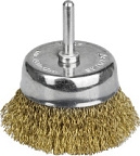 Щетка чашечная для дрели витая стальная латунированная проволока 0,3мм 63мм STAYER PROFESSIONAL