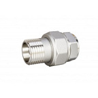 Сгон разъемный (американка) латунь никель прямая DN20 3/4" ВР * 3/4" НР LD 