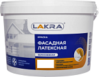 Краска фасадная латексная Белая в/д ЛАКРА 3кг