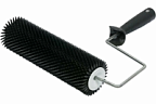 Валик игольчатый 240мм бюгель 6мм высота иглы 14мм для наливных полов "Black Edition" DECOR
