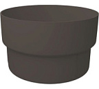 Муфта трубы соединительная ПВХ стандарт графит GL